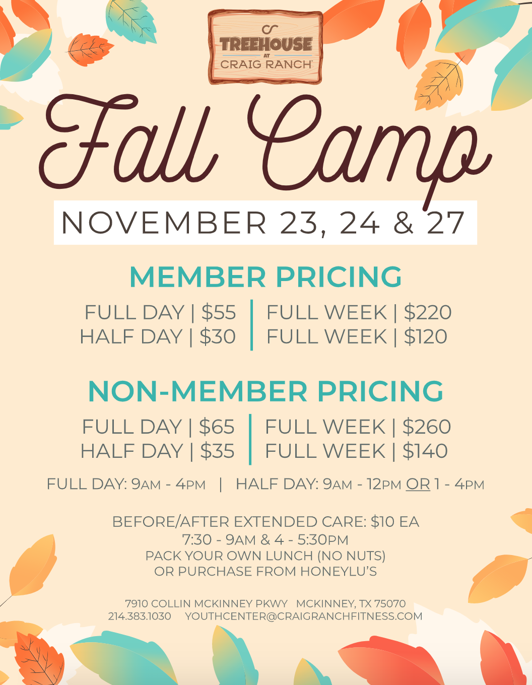 Fall Camp @ The Treehouse