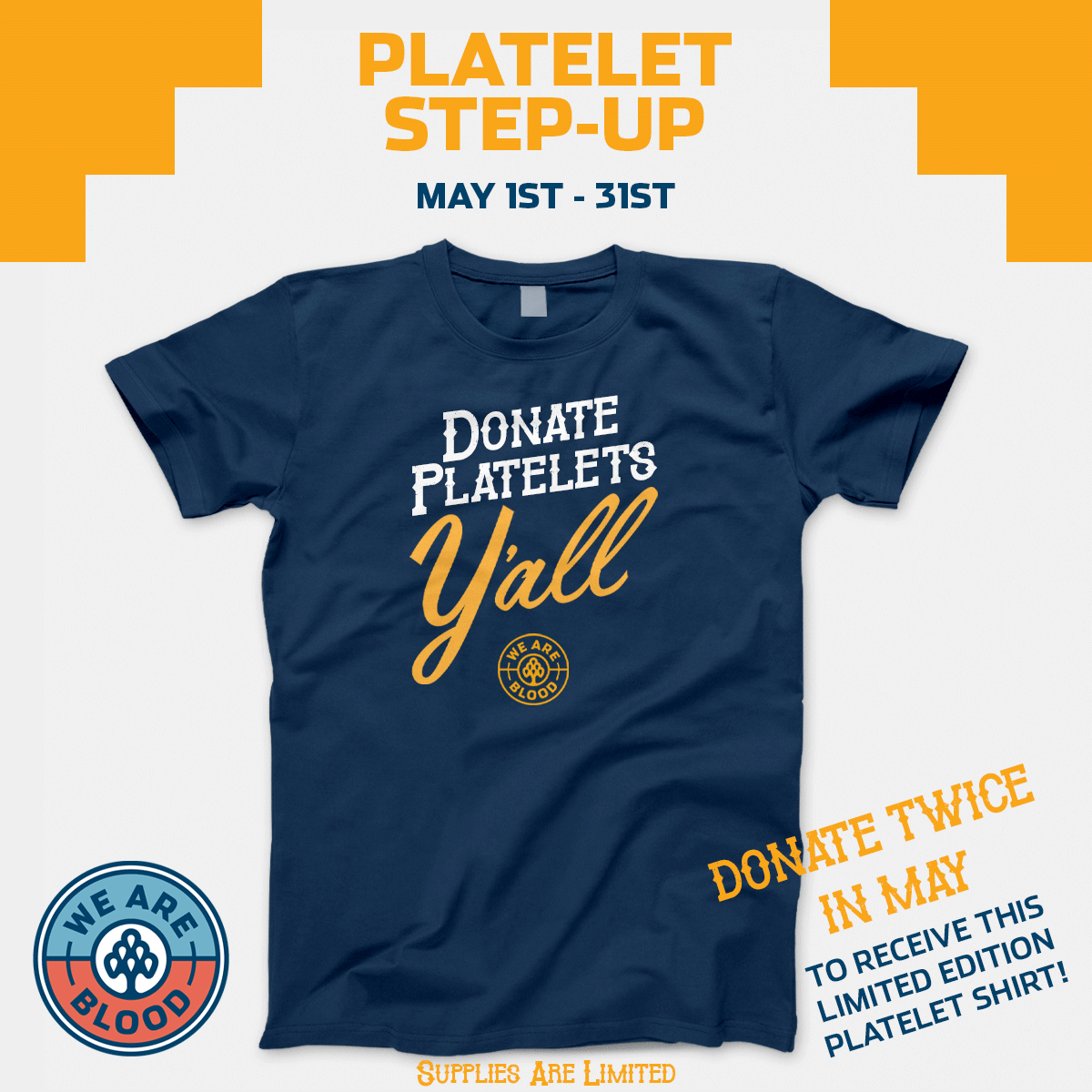 Repeat Platelet Donors at We Are Blood Receive Limited Edition Gift in May
