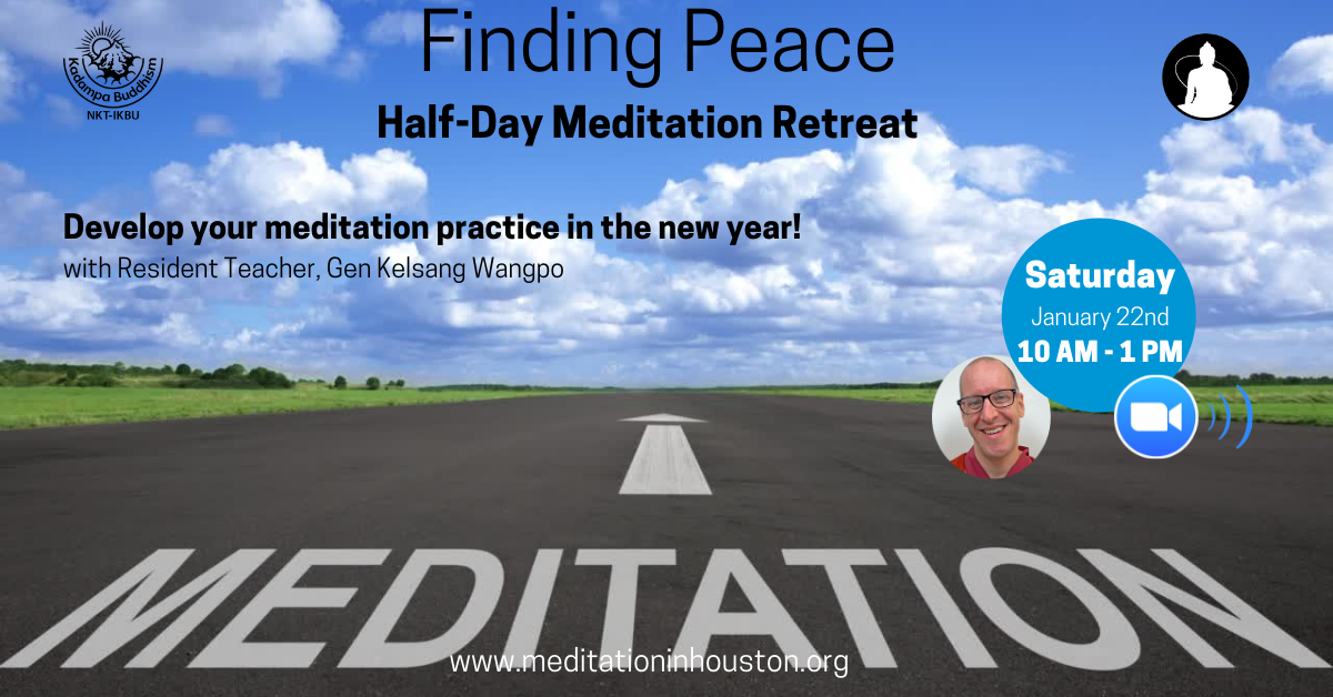 Finding Peace: Half-Day Meditation Retreat with Gen Kelsang Wangpo