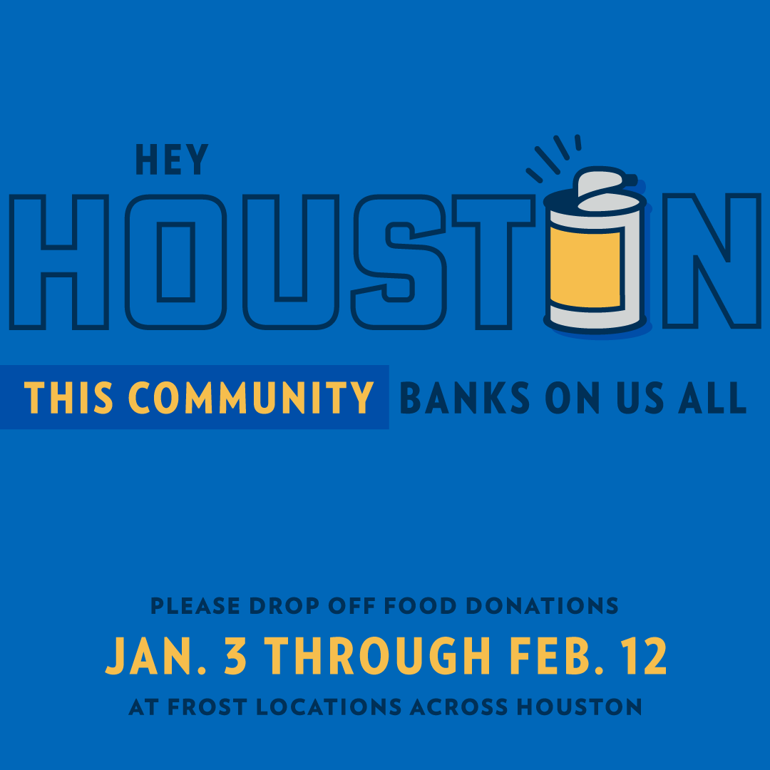 Frost Bank Food Drive