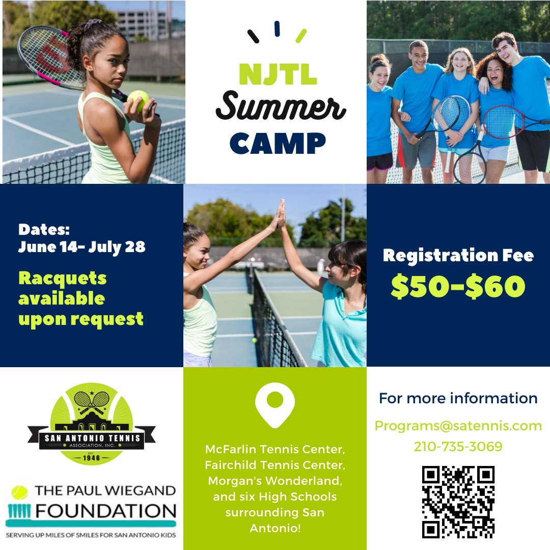 NJTL Tennis Summer Camps for Kids 5-17