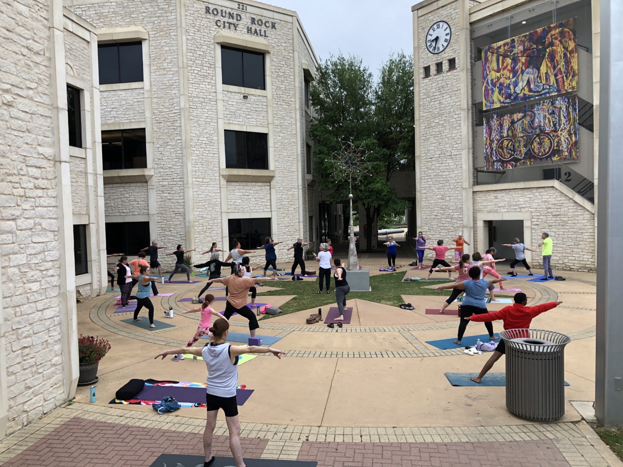 Yoga on the Plaza