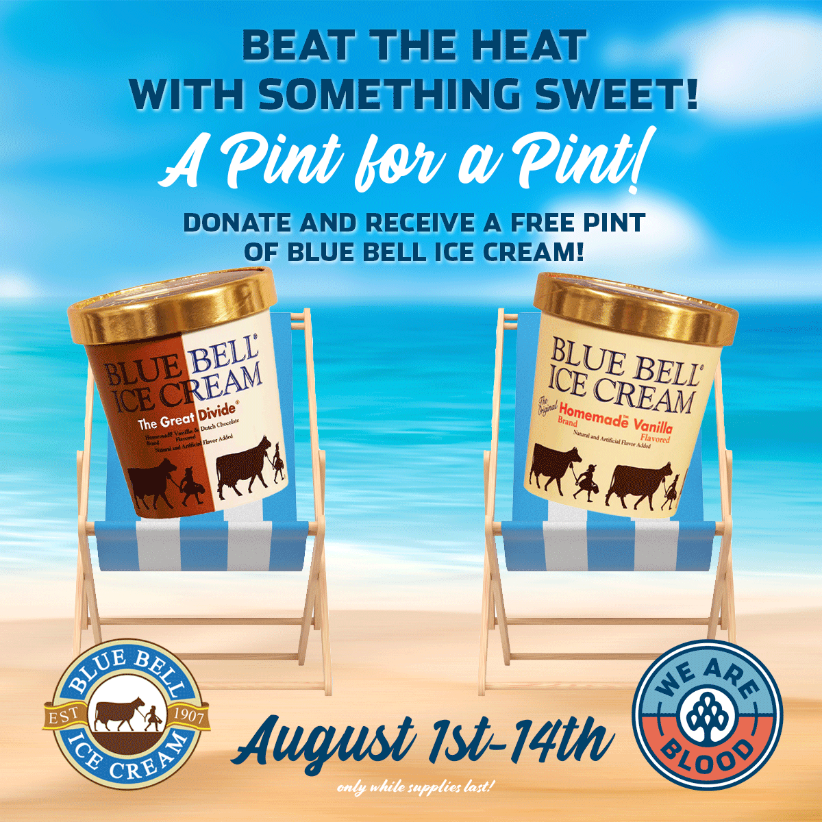 Donate at We Are Blood, Get a Free Pint of Blue Bell Ice Cream