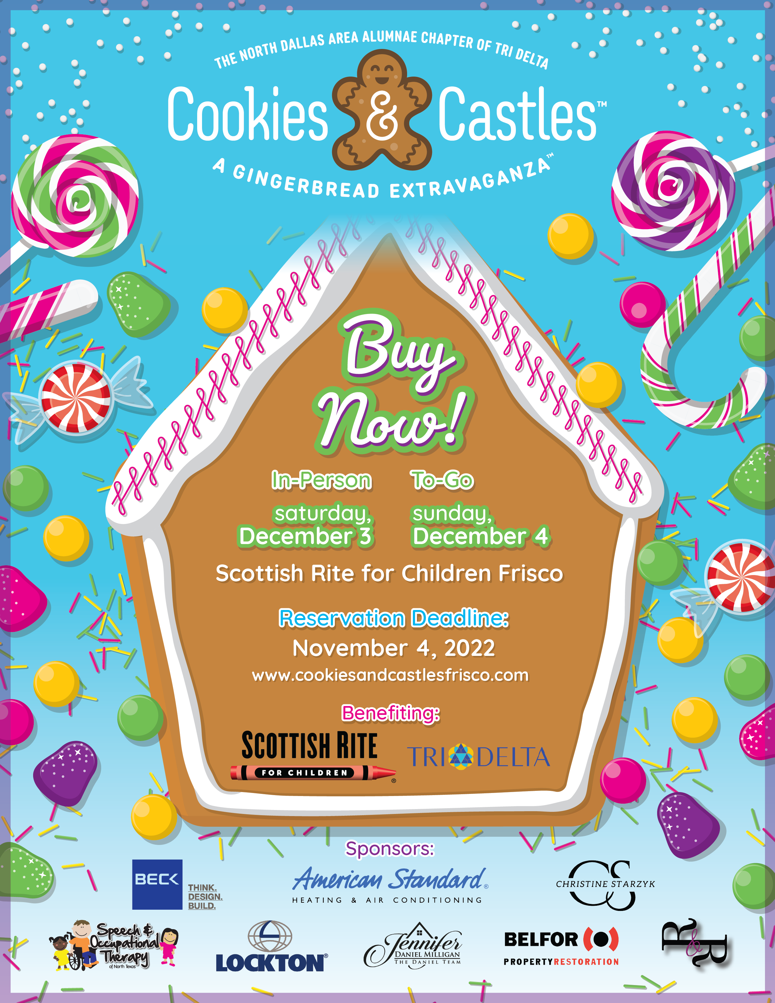 Reservations Open for Cookies & Castles Frisco