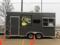 The Coffee Box is near the Gemstone Palace in Kyle. (Evelin Garcia/Community Impact Newspaper)