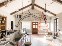 The interior of Eighteen36 will include a mural based on Houston's original map. (Courtesy Eighteen36)
