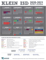 The selected calendar option received 57% approval out of an estimated 12,000 responses from the community. (Courtesy Klein ISD)