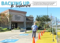 John Clayton outside Clayton Funeral Homes