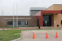 Fort Bend ISD's Malala Elementary School is located at 11770 W. Aliana Trace Drive in Richmond. (Claire Shoop/Community Impact Newspaper)
