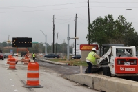 Construction to widen Spring Cypress Road from Hwy. 249 to Hufsmith-Kohrville Road is scheduled to be complete in February. (Kara McIntyre/Community Impact Newspaper)
