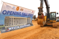 The hotel is slated to open in fall 2021. (Renee Yan/Community Impact Newspaper)