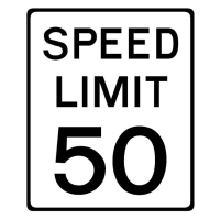 speed limit 50 mph shutterstock stock image