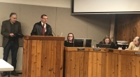Bond advisory council Chair Virgil Flathouse led the discussion on the council's final report. (Amy Rae Dadamo/Community Impact Newspaper)