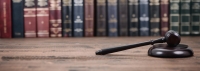 gavel on wood shelf adobe stock image