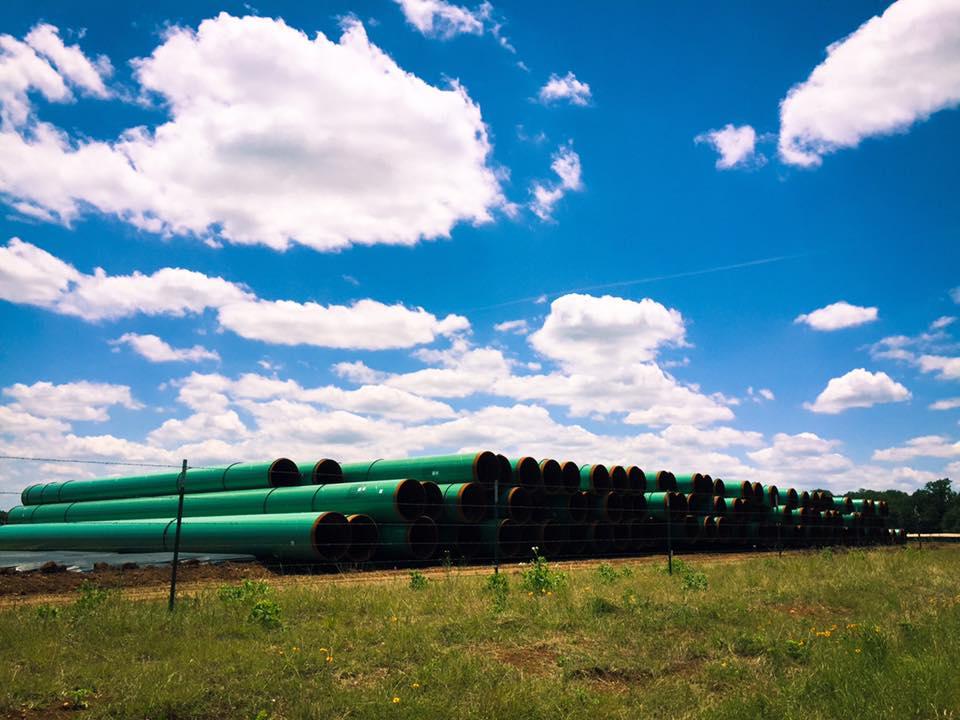 Construction in Central Texas will not start until federal permits are issued, but Kinder Morgan is mobilizing. (Courtesy Blanco STP)