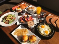 Biscuit serves breakfast and lunch, including pancakes, benedicts, crepes, french toast, burgers, paninis and wraps. (Courtesy Biscuit)