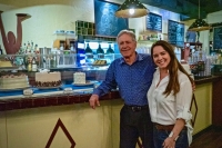 Owner Johnny Fooshe stands with his daughter Holly Flack, who runs the restaurant's social media. (Photos by Johnny Pena/Community Impact Newspaper)