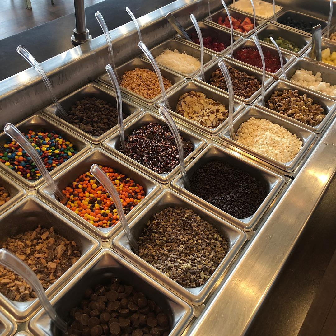 Customers at Chiller Bee Frozen Yogurt can load their frozen treat up with a multitude of toppings. (Courtesy Chiller Bee Frozen Yogurt)