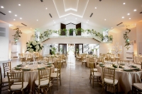 The venue holds up to 500 guests; can host indoor and outdoor ceremonies; and features a dividable large ballroom, private dressing rooms, 24-foot ceilings and sophisticated modern architecture. (Courtesy Lux Vita)