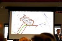 LTISD Superintendent Brad Lancaster discusses a possible extension of Vail Divide at the Lake Travis Economic Forecast Luncheon on Jan. 16. (Brian Rash/Community Impact Newspaper)