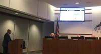The Novak Consulting Group presented the maximum tax rate for incorporation Feb. 20. (Vanessa Holt/Community impact Newspaper)