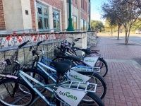 The future of GoGEO and public transportation in the city is one of many topics that will be reviewed and discussed as part of fiscal year 2020-21 budget planning. (Sally Grace Holtgrieve/Community Impact Newspaper)