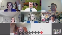 Half of the Austin City Council called in remotely for their March 26 meeting, their first since strict social distancing measures went into effect. (Courtesy ATXN)