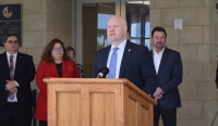 Collin County Judge Chris Hill announced a stay-at-home order March 24 to limit the spread of the coronavirus. (Emily Davis/Community Impact Newspaper)