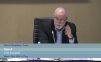City Manager Dan Johnson spoke on the shelter in place order at the March 23 meeting. (Courtesy Citizen Information Television)