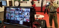 Samurai Inti Martial Arts trains about 100 students through its online classes. (Courtesy Samurai Inti Martial Arts)