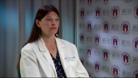 Dr. Liam Fry speaks about two nursing home isolation facilities that will be coming to the Austin and Travis County areas on March 30 at the city of Austin's Combined Transportation, Emergency, and Communications Center. (Courtesy ATXN)