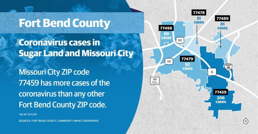 Sugar Land Zip Code Map MAP: Five Sugar Land, Missouri City ZIP codes home to 519 