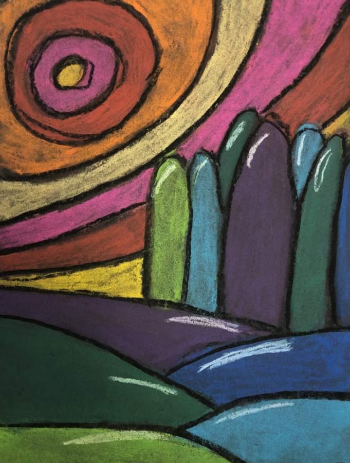 This is a piece of artwork by Keller-Harvel Elementary student Gabriel Cilurzo, which is featured in the 2020 Keller ISD districtwide art show. (Courtesy Keller ISD)