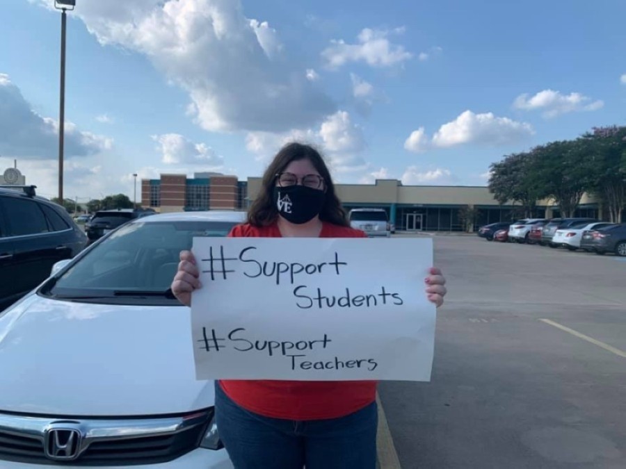 Several Cy-Fair ISD teachers spoke before the board about their concerns with reopening schools this fall at the board's Aug. 6 meeting. (Courtesy Cy-Fair AFT)