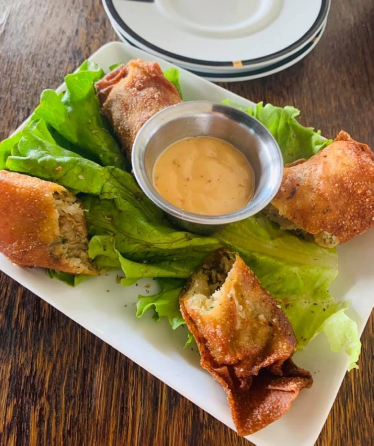 Kitchen 1488's boudin egg rolls are one of many Cajun-inspired dishes. (Courtesy Kitchen 1488)