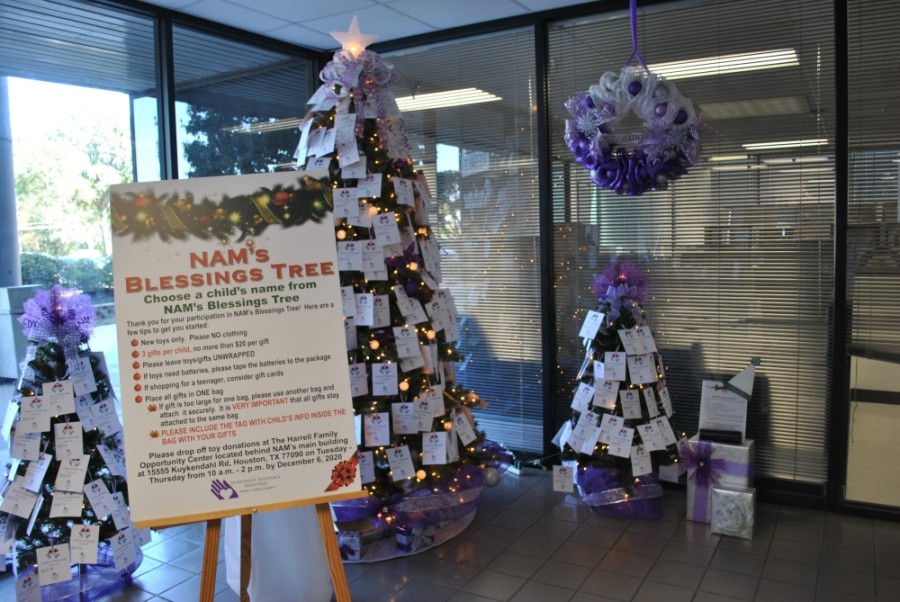 To support this initiative, community members are encouraged to visit NAM's Blessing Tree, located at 15555 Kuykendahl Road, Houston, where they can choose a child's name and shop specifically for that child. (Courtesy Northwest Assistance Ministries) 