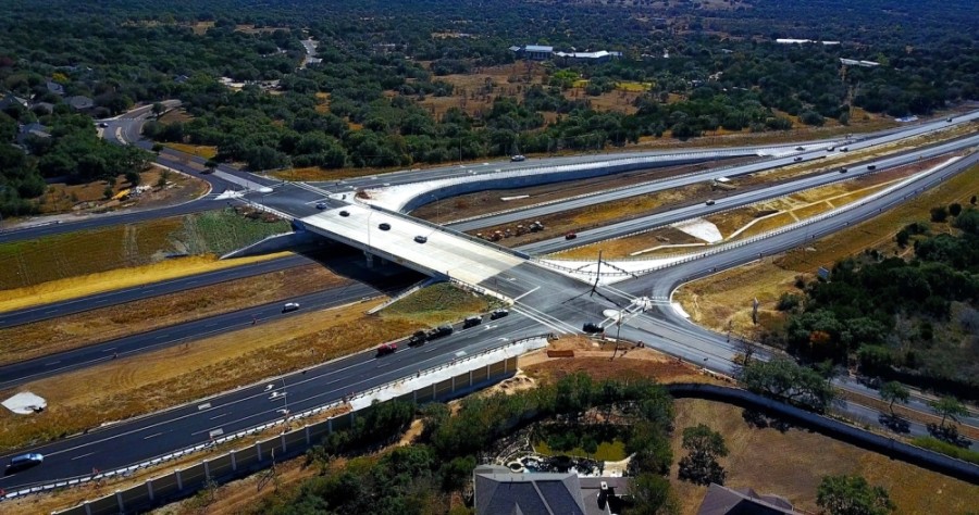 The La Crosse Avenue bridge was one of the final elements of the MoPac Intersections Project, and it opened in April. (Courtesy Texas Department of Transportation)