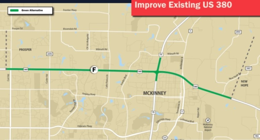 TxDOT releases 5 potential alignment options, 3 focus areas for US 380 in  Collin County | Community Impact
