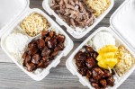Meals in takeout boxes