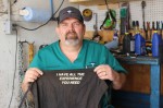 With over 20 years of experience in small engine machine repair, business owner Jimmie Brock opened Mobile Lawn Doctor in June 2019. (Adriana Rezal/Community Impact Newspaper)