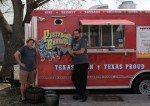Mark Pustka (left) helps Dustin Pustka with the food truck three to four days out of the six days it is open. (Photos by Megan Cardona/Community Impact Newspaper)