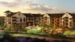 Amenities include coworking spaces, a pool courtyard, a resident coffee bar and a fitness center. (Courtesy StreetLights Residential)