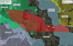The red portion of the map identifies Collin County's corridor study area for new alignments for an expansion of FM 546. (Courtesy Collin County)