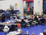 Austin Public Health holds a vaccination clinic at the Delco Activity Center in Northeast Austin. (Jack Flagler/Community Impact Newspaper)