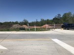 David Memorial Drive currently ends at Entertainment Way. (Andrew Christman/Community Impact Newspaper)