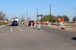 Work on the Lindsay Road interchange for the Loop 202-Santan Freeway is affecting traffic on Lindsay Road. (Tom Blodgett/Community Impact Newspaper)