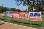Four candidates were running to fill two seats on the Katy City Council in the May 1 election. (Morgan Theophil/Community Impact Newspaper)