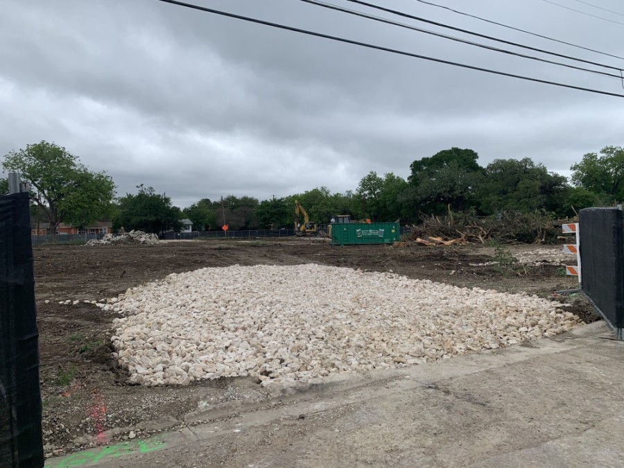 The new public library will be located on the northwest corner of North Sheppard Street and East Liberty Avenue in Round Rock. (Megan Cardona/Community Impact Newspaper)