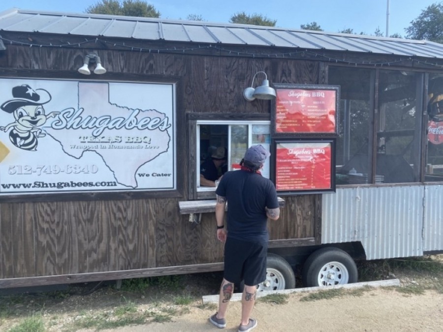 Shugabee's Texas BBQ  first opened in Buda in March 2011 and is known for its homemade tortillas and giant brisket tacos. (Brian Rash/Community Impact Newspaper)