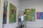 The gallery features art from Judith Estrada Garcia and other local artists. (Fernanda Figueroa/Community Impact Newspaper)